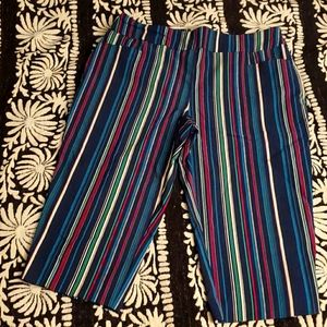 Striped dress capris